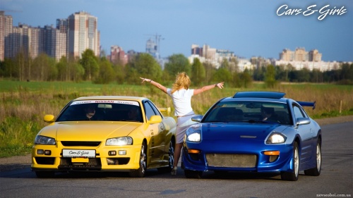 Sexy girls near cars (120 wallpapers)